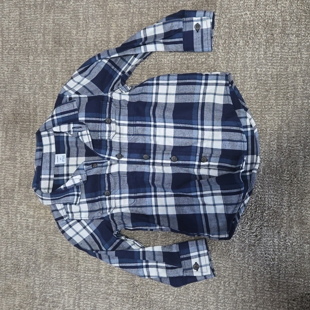 3T Old Navy Blue Flannel